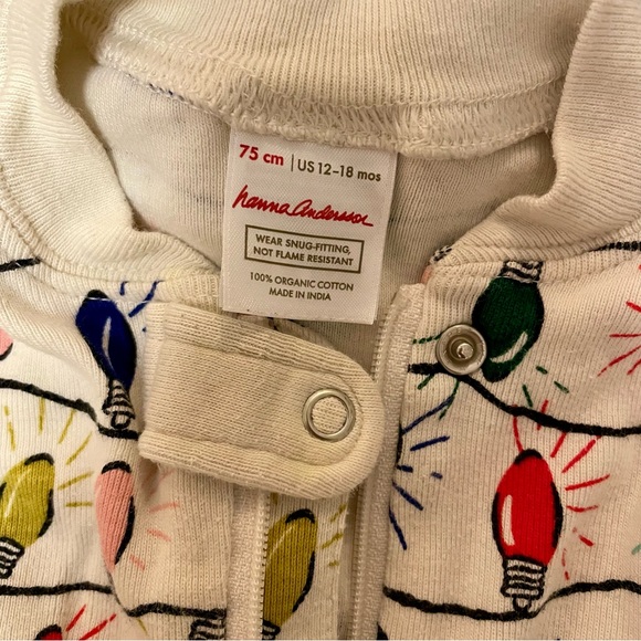 Hanna Andersson holiday lights sleeper - Picture 3 of 3